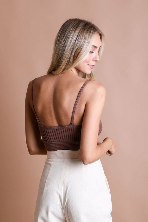 Rib Knit Brami Lounge Top