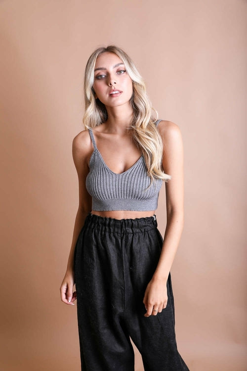 Rib Knit Brami Lounge Top