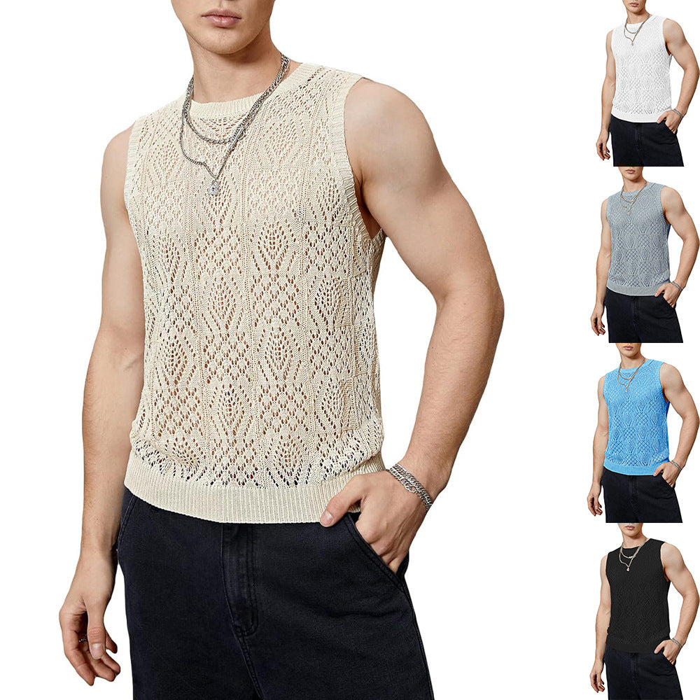 Breathable Knitted Vest Shirt