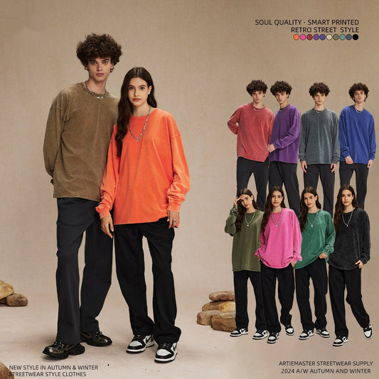 Loose-Fitting Round-Neck Crewneck
